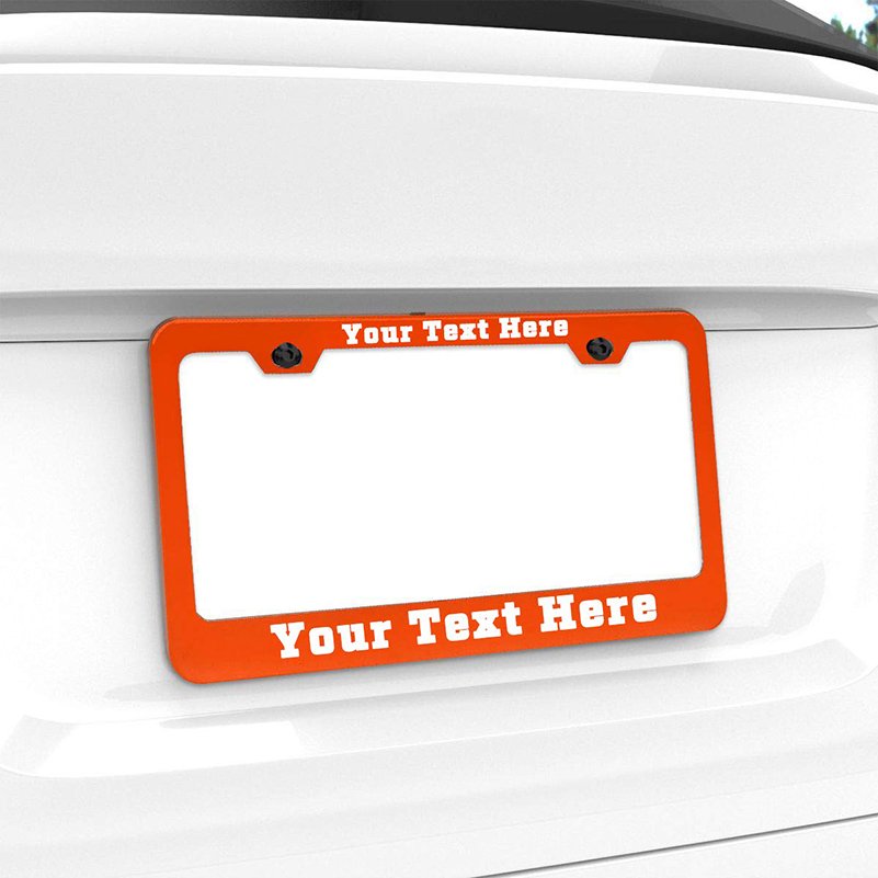 Top Design Standard US Customised Stainless steel/Zinc alloy Car License Plate Frame/holder Cover Custom License Plate Frames