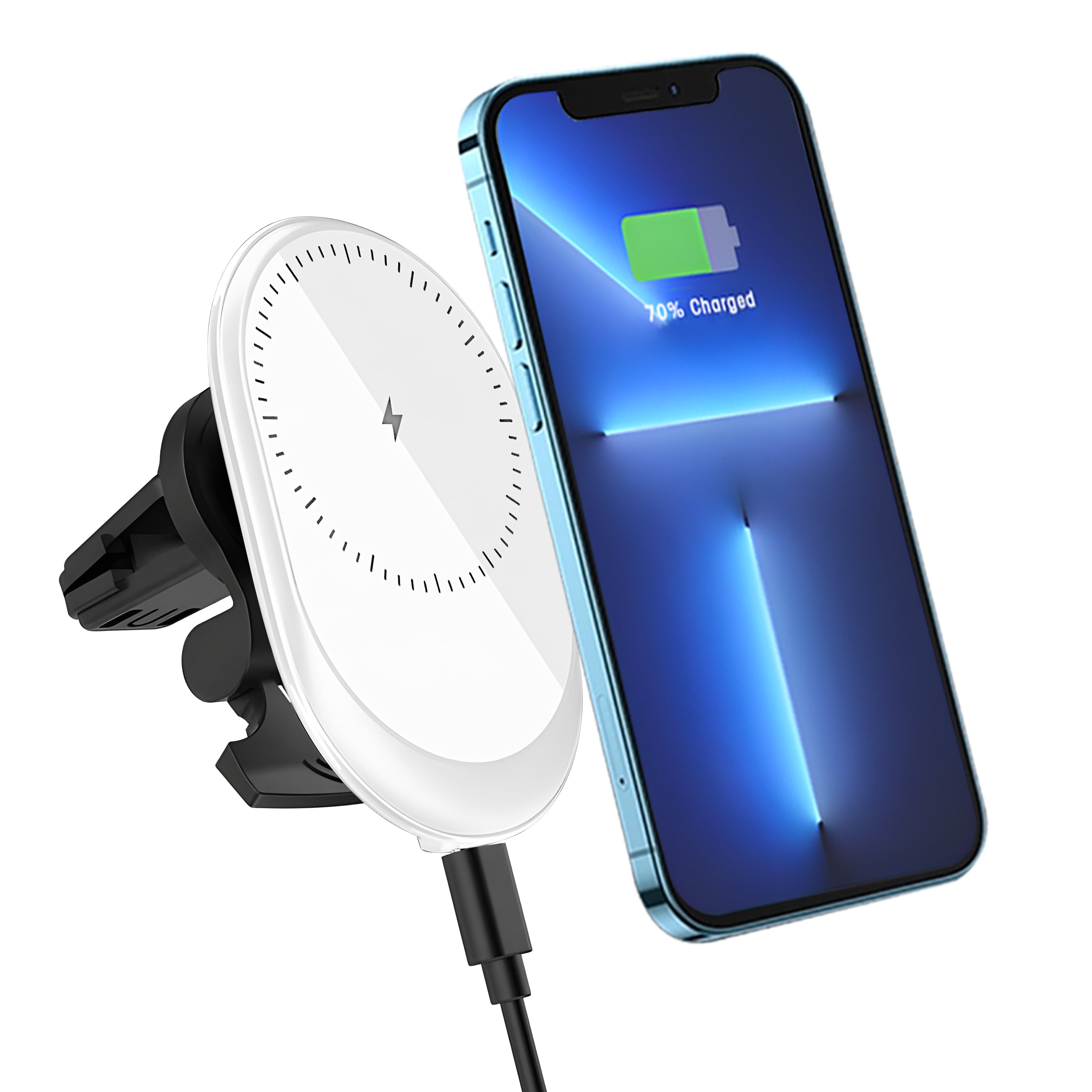 For iphone 16 pro max car phone holder wireless charger magnetic wireless charger car