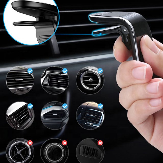 Magnetic Air Vent Stand Magnet Support cellphone car holder magnetic phone holder logo