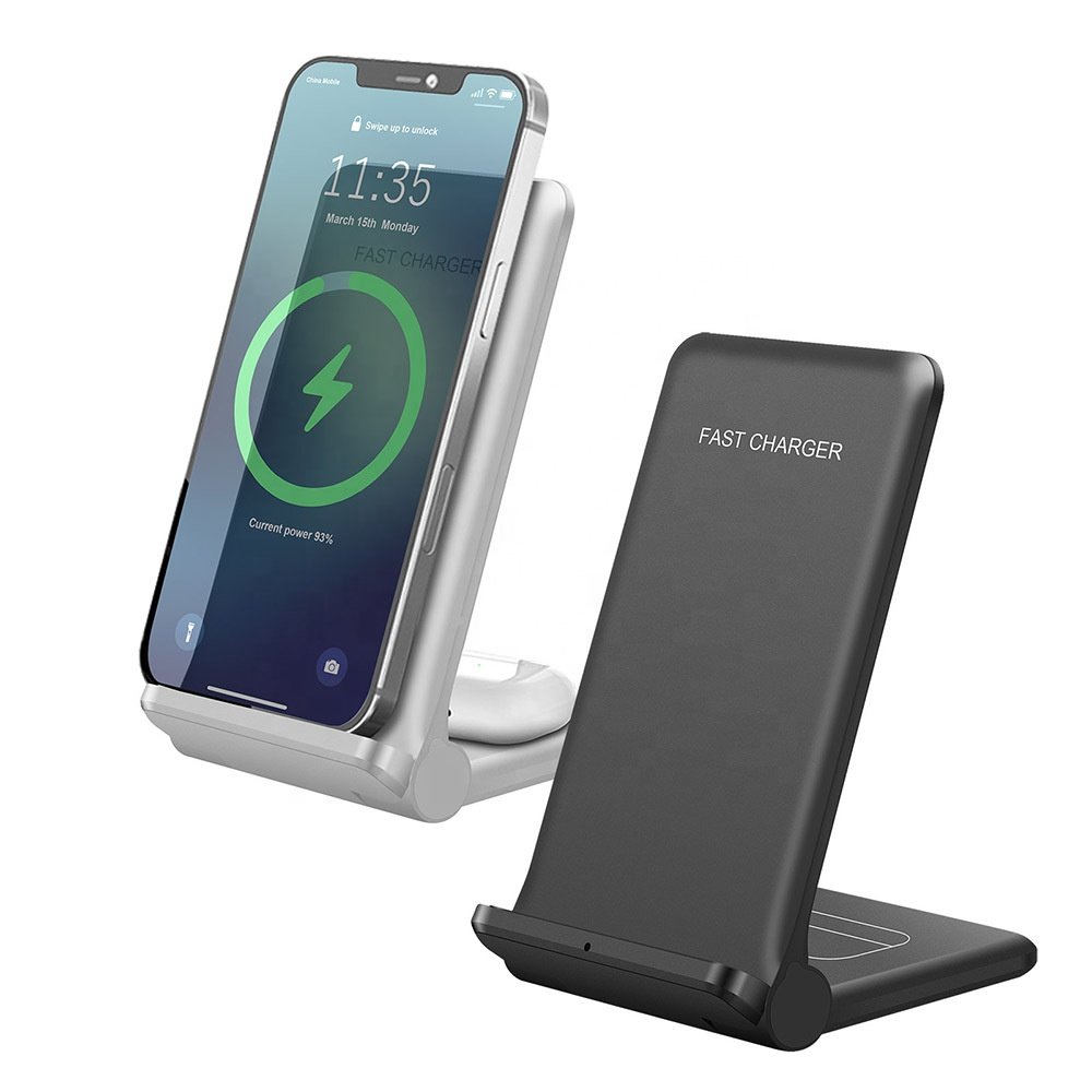 25W Wireless Charging Folding Wireless Charger Mobile Phone Holder Foldable 2 In 1 Dual Wireless Charger