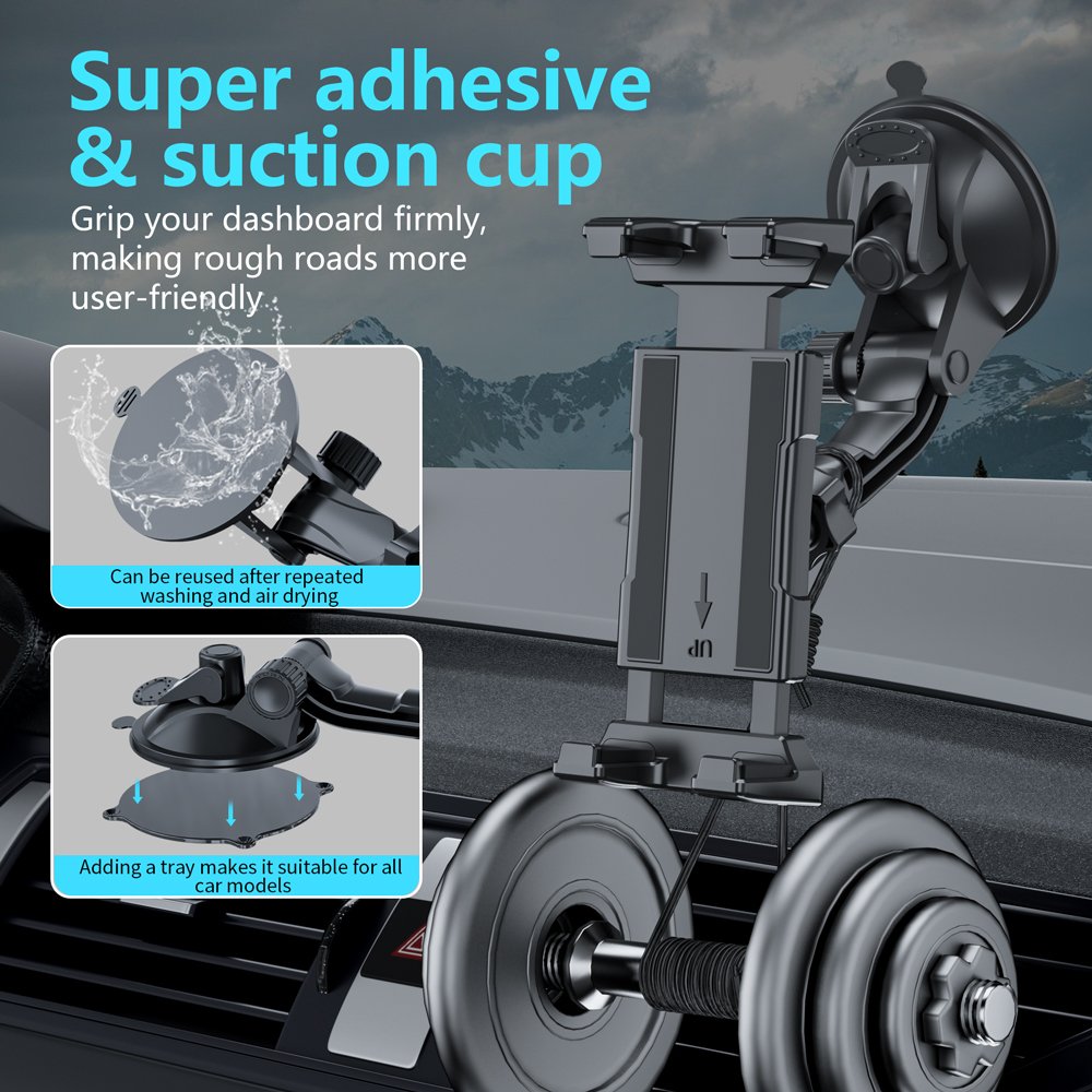 Universal hot Phone Accessories 360 Degree Rotating Dashboard Mount Grip Suction Cup Car Phone Mount Tablet Stand