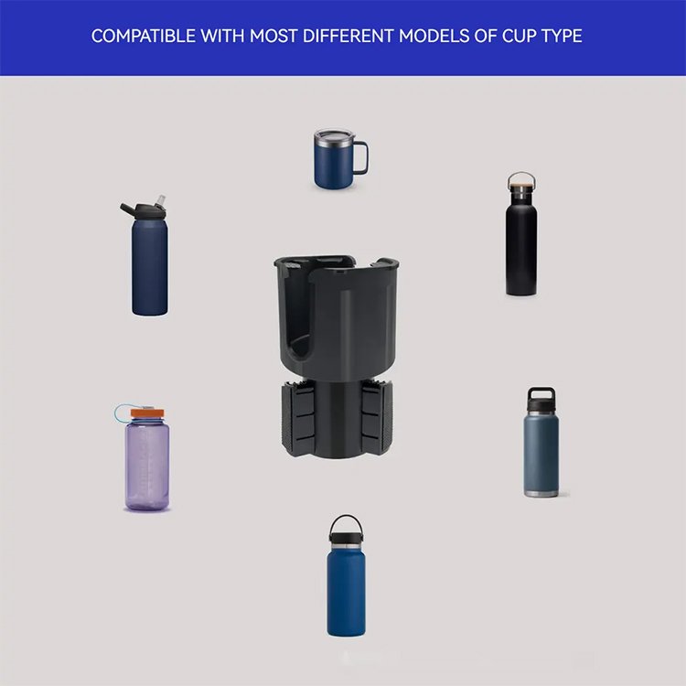 Shockproof Easy to install car mounted cup holder expander multifunctional plastic cup holder for car