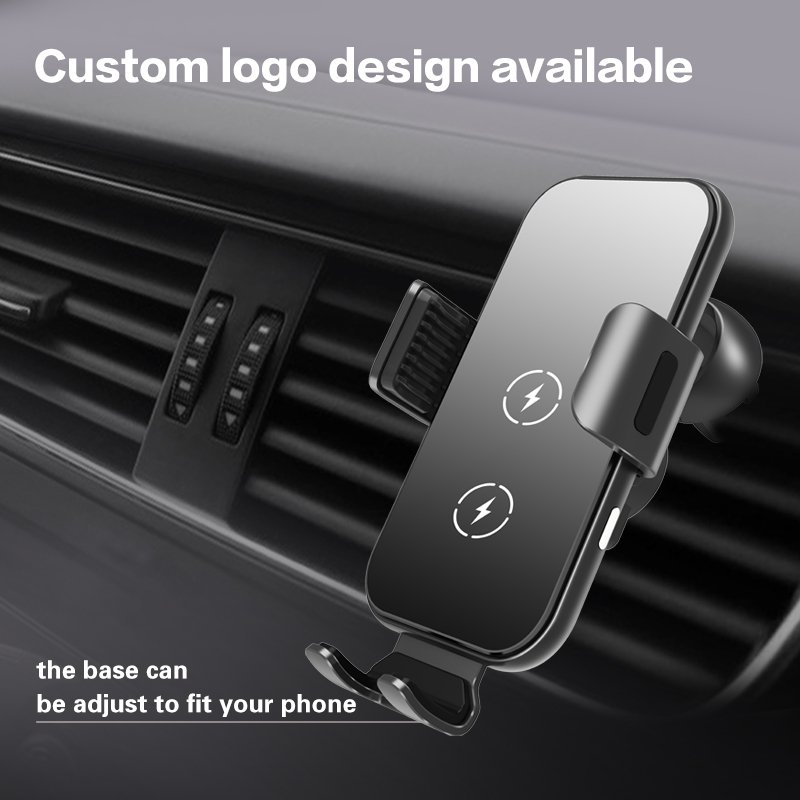 KC PSE 15W Fast Charging Phone Holder Dual Coil Auto-Clamping for Samsung Galaxy Z Flip 3 4 iPhone Wireless Car Charger
