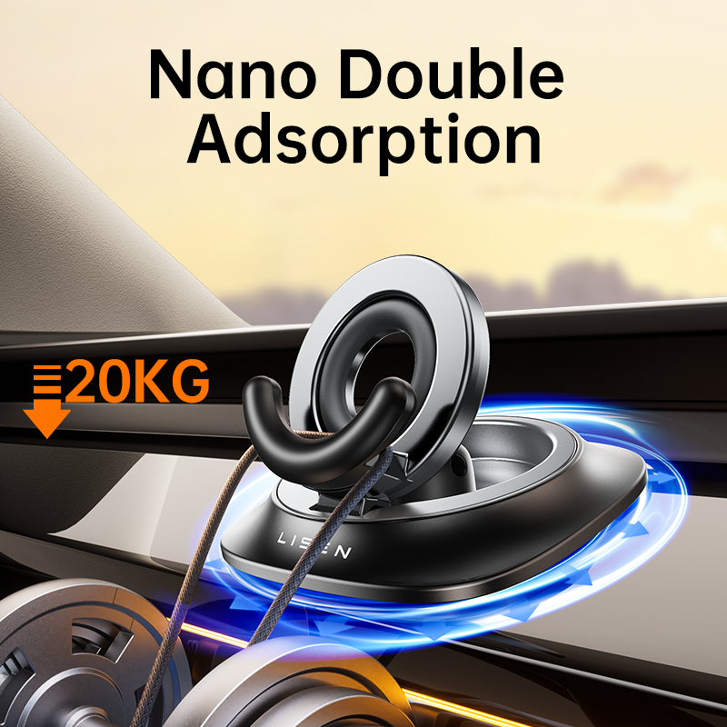 LISEN New Arrival 360 Phone Holder Metal Air Outlet gravity Car phone holder Stable and Easy to Use Phone Holder in Car