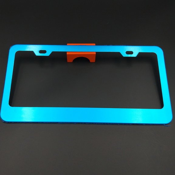 Customize Matt black stainless steel Auto Car license Plate Frame USA Standard Car Tag Cover Holder