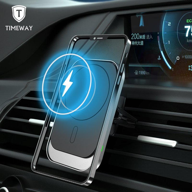 New Desgin 15w Fast Wireless Charger Magnetic Car Phone Holder Wireless Charger For Iphone 13 max /13pro/13/Iphone12
