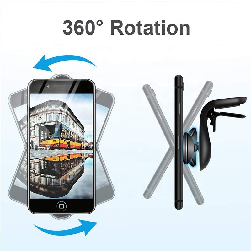 Magnetic Car Phone Holder Air Vent Clip Mount 360 Degree Rotation Cellphone GPS Support Phone Stand