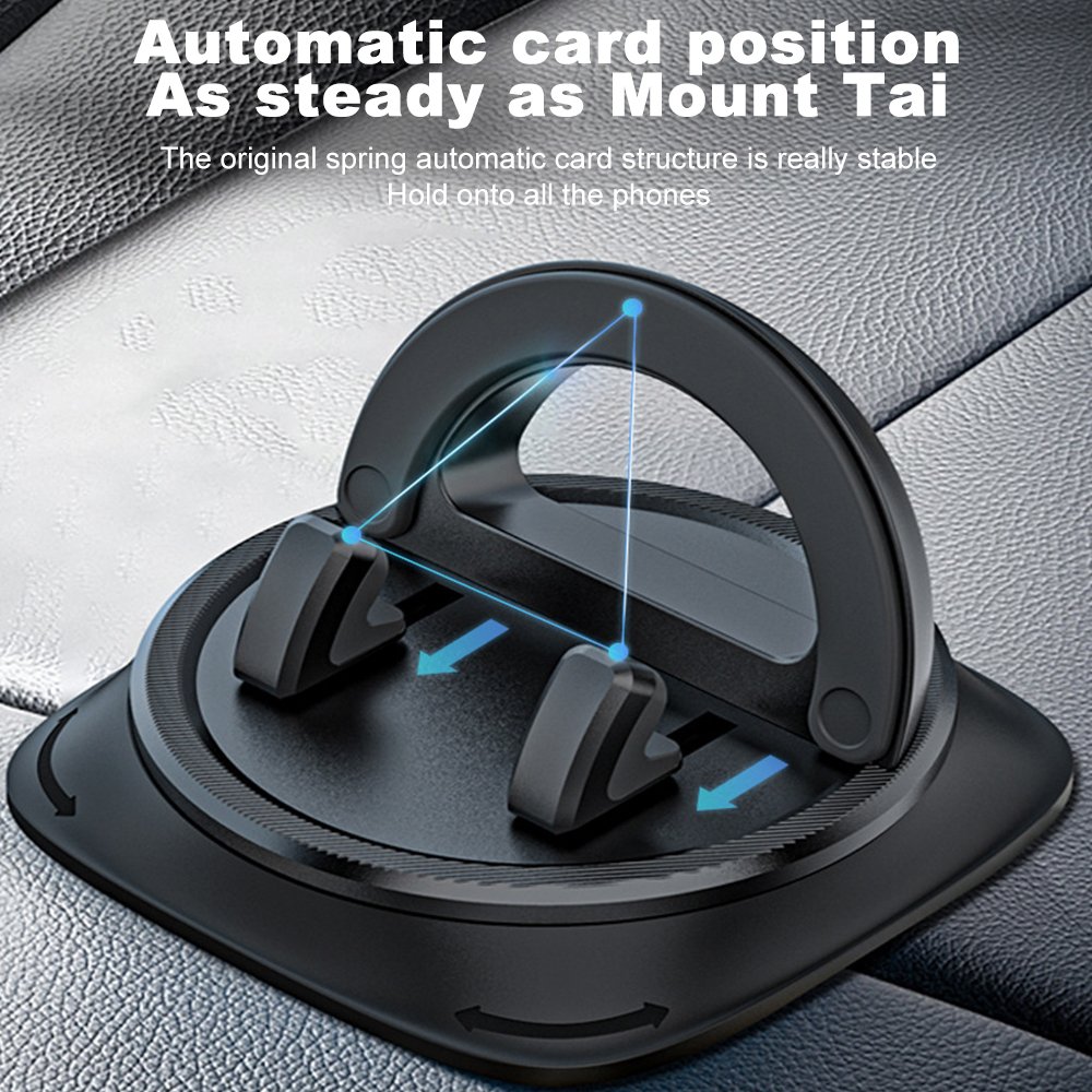 The car mobile phone holder is placed horizontally and vertically and the non-slip mobile phone holder rotates 360 degrees