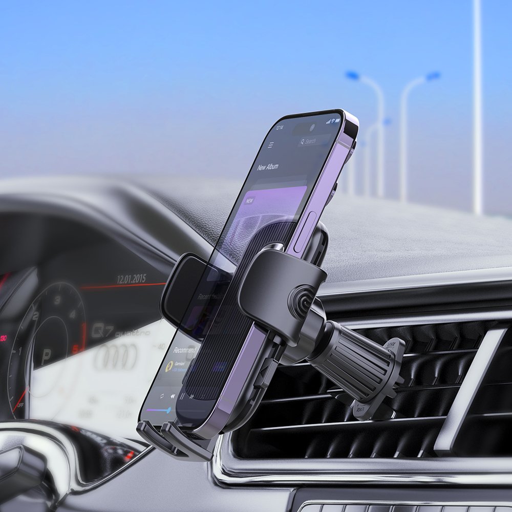 Flexible car air vent cell phone stand holder for mobile 360 degree rotatable car mobile phone holders
