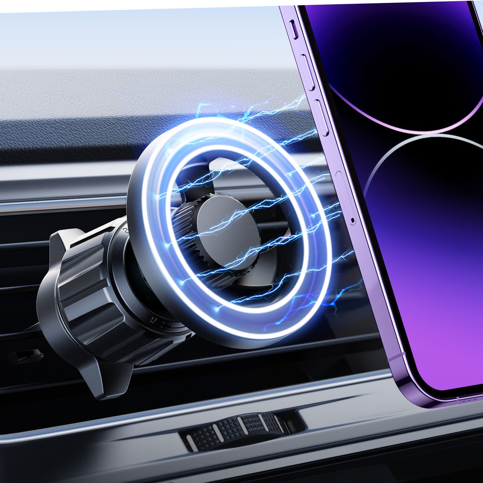 Lisen Car Phone Holder Stand Air Vent Mount Bracket wireless car phone holder wireless charger fast charging phone holder