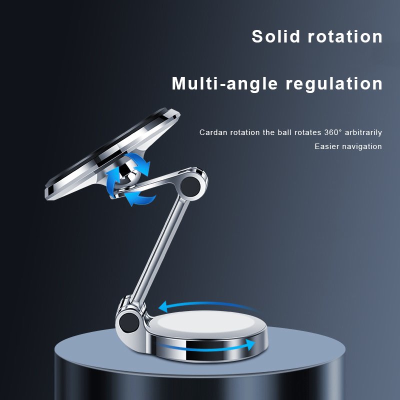 New Adjustable Alloy Laptop Phone Holder Magnetic Car Phone Holder 360 Rotation Double Side Foldable Telefoon Houder Handyhalter