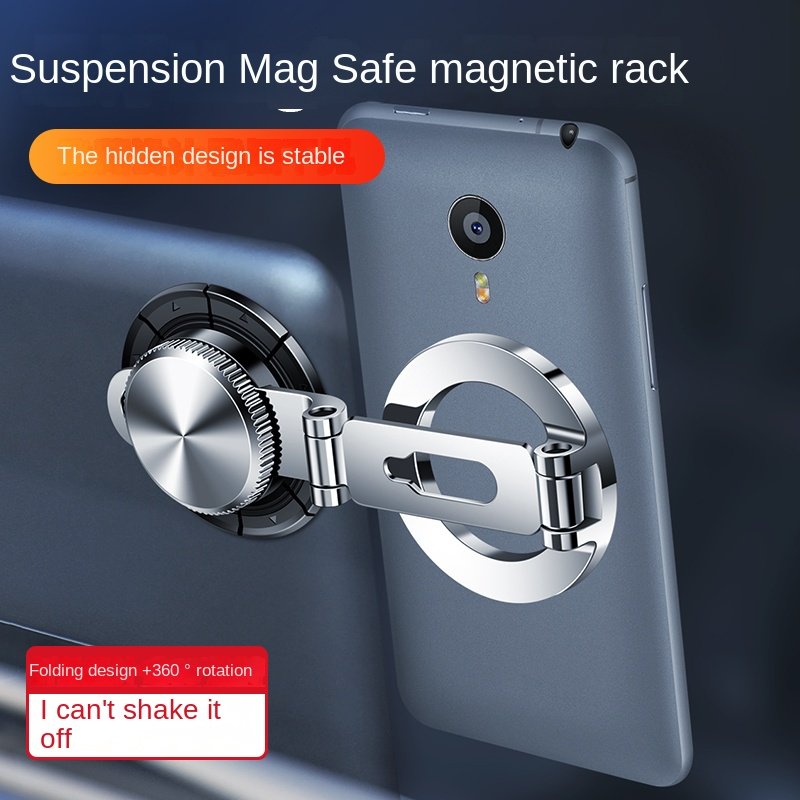 New Floating Screen Car Magnetism Mobile Phone Navigation Holder Strong Magnetism Suction Rotatable Foldable Smartphone Holder
