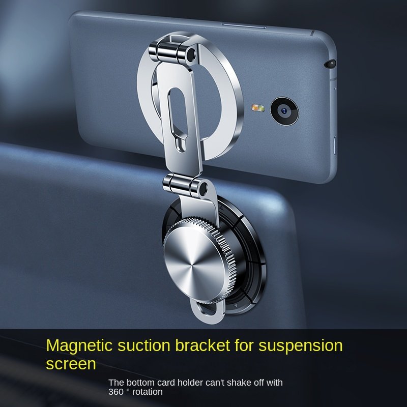 New Floating Screen Car Magnetism Mobile Phone Navigation Holder Strong Magnetism Suction Rotatable Foldable Smartphone Holder