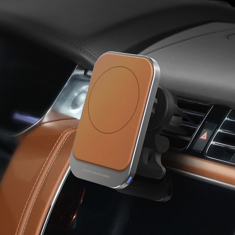 15W Fast Charging Phone Holder Magnetic Wireless Car Charger for IPhone 12 13 14 15 16