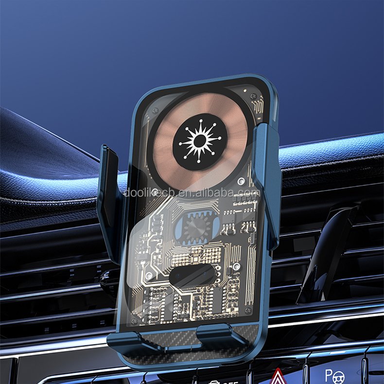 new fast charger car phone holder wireless charger 15w car tablet holder wireless charging cup holder for car