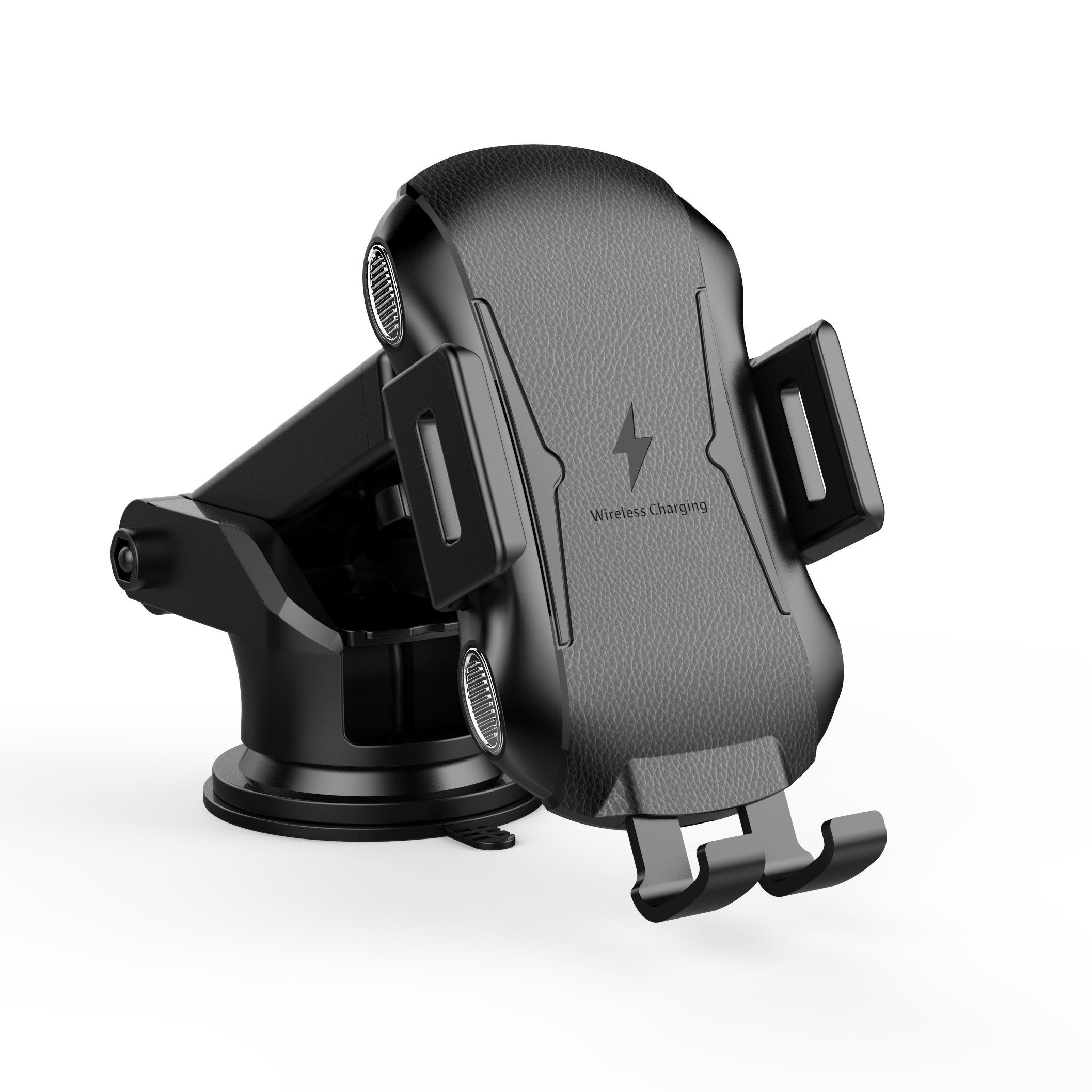 15W Fast Charge Auto Clamping Wireless Car Charger Phone Holder Retractable Phone Holder For Mobile Phone