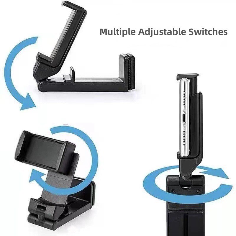 Universal Car Phone Holder Auto Desktop Seats Adjustable Holder Rotatable Foldable Airplane Travel Phone Holder