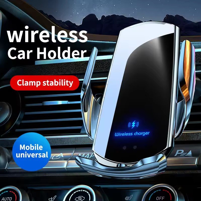 RTS 2025 Hot Products Wireless Charging Car Mobile Phone Holder Bracket Rotatable Support Accessories For Iphone Car Phone Hoder