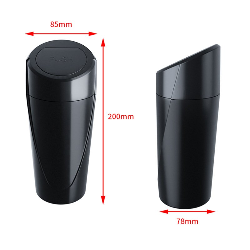 RTS 2025 Multifunctional ABS Mini Car Trash Can New Cross-Border Seat Side Organizer with Storage Bucket and Ashtray