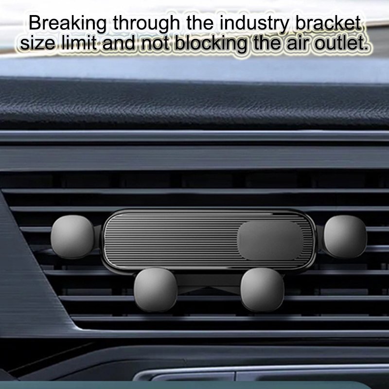 Upgraded compact cartoon car holder. Automobile air outlet gravity mobile navigation bracket.