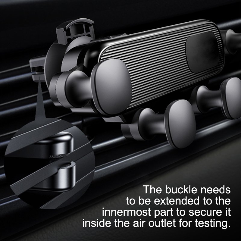 Upgraded compact cartoon car holder. Automobile air outlet gravity mobile navigation bracket.