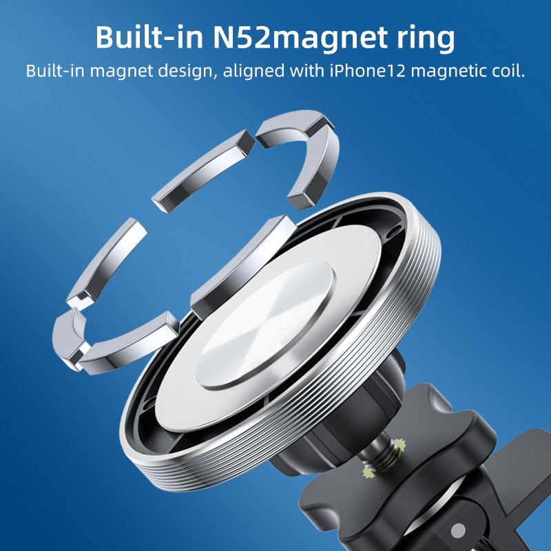 Adjustable Hands Free With Mobile Phone Holder For Car Iphone 12 Air Vent Car Mount Magnetic Stand Cell Phone Holder