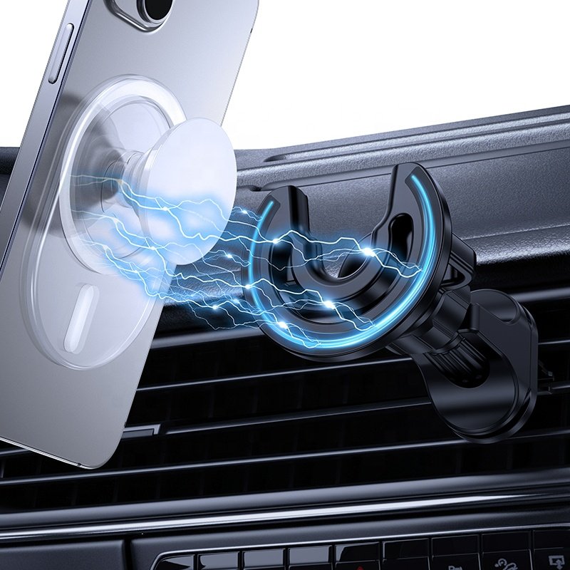 Magnetic Phone Holder Car Mount 360 Rotation Air Vent Car Phone Holder for Popping Up Socket Magnetic Car Holder for Iphone 15
