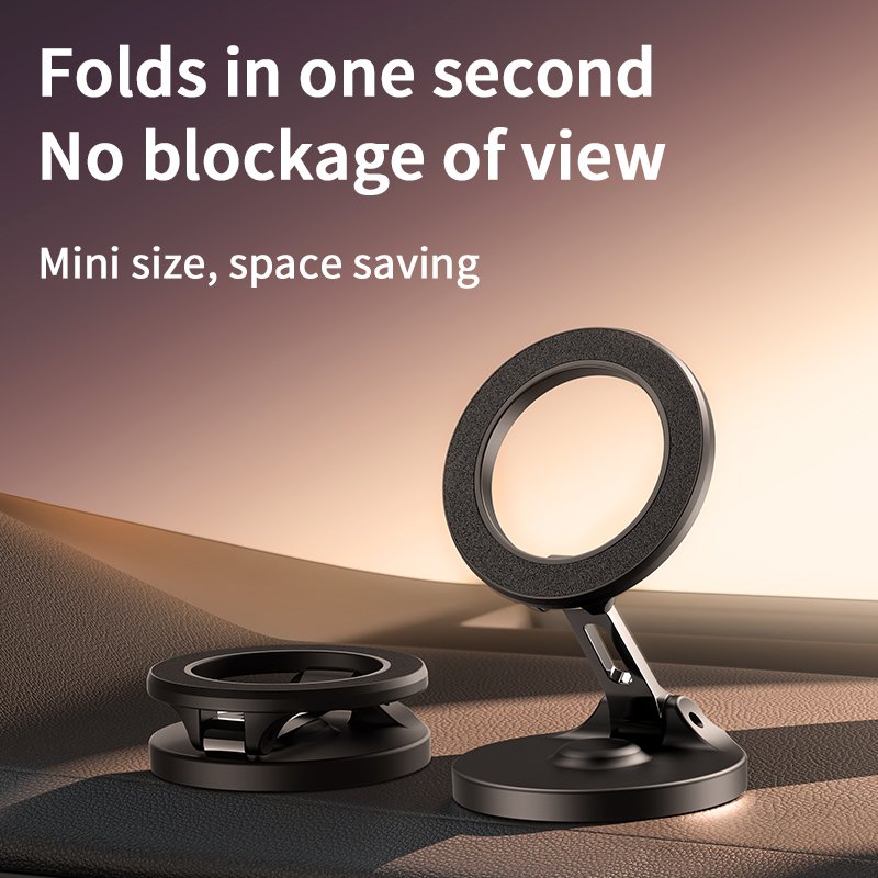 Fancy Rotation Alloy Folding Strong High Quality Mount New Rotating Cell Mobile Magnet Car Phone Holder For Car Mount