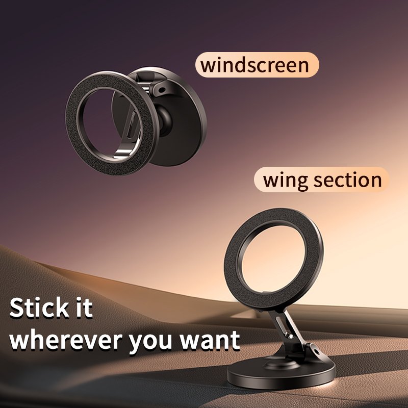 Fancy Rotation Alloy Folding Strong High Quality Mount New Rotating Cell Mobile Magnet Car Phone Holder For Car Mount