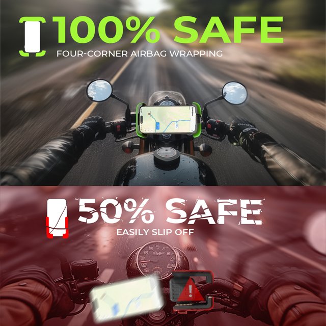 Lisen Bike Phone Holder Mount Phone Bracket for Motorcycle Mobile Phone Holder for Bike