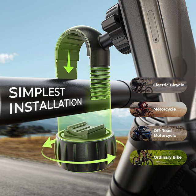 Lisen Bike Phone Holder Mount Phone Bracket for Motorcycle Mobile Phone Holder for Bike