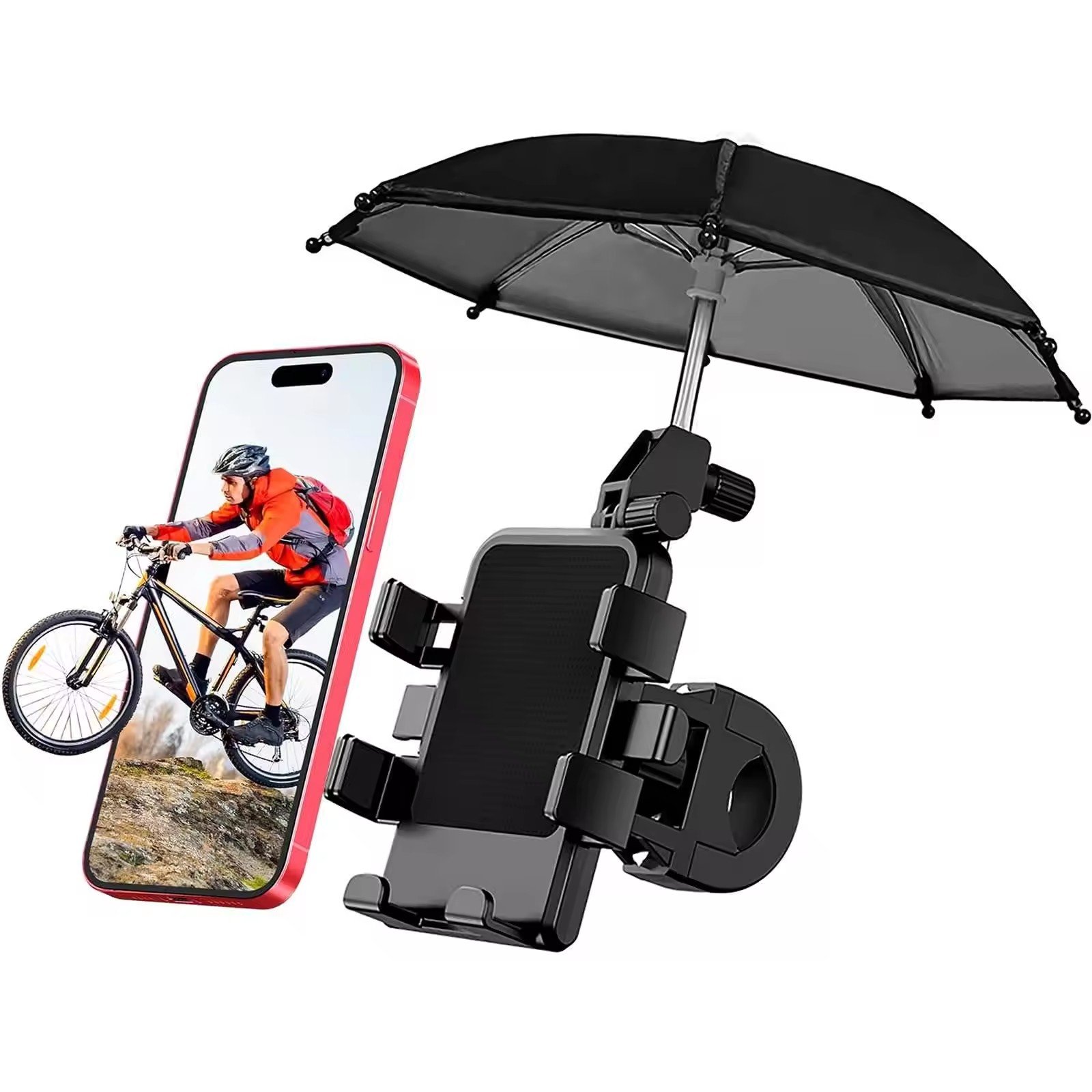 Universal Phone Holder Motorcycle Mountain Bike holder 360 Rotation Motorcycle Bike Handlebar Cellphone Mount Holder for iPhone