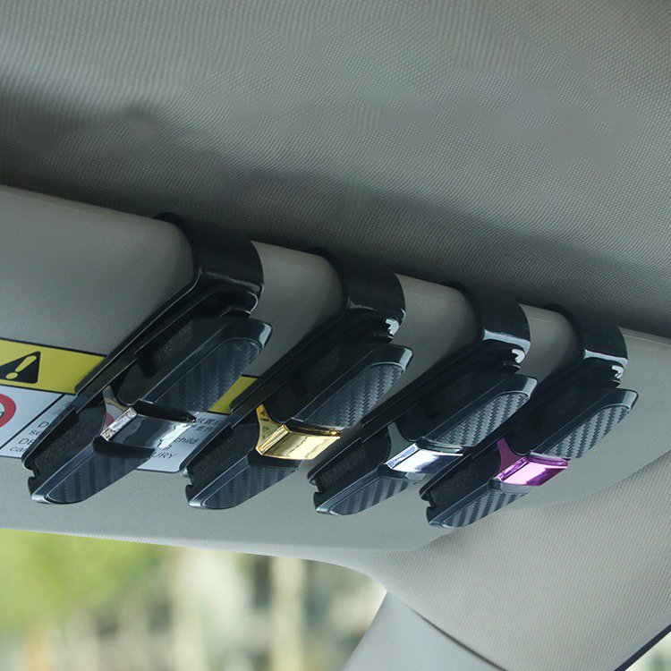 Creative Multi-Functional ABS Car Glasses Clip Portable Ticket Clip and Glasses Holder
