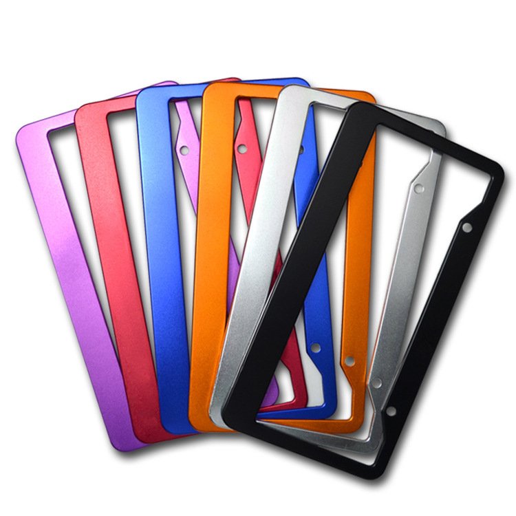 USA Size Wholesale Aluminum plate holders Support custom Printing design logo License Frame Number Plate Car Holder