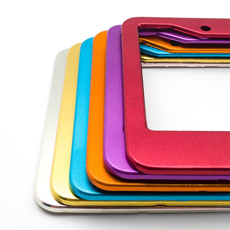 USA Size Wholesale Aluminum plate holders Support custom Printing design logo License Frame Number Plate Car Holder