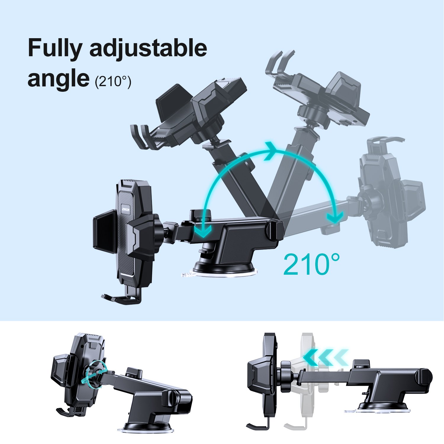 JOYROOM 306 Degree Rotating Car Dashboard Universal Car Mount Car Accessories Wholesale Phone Mobile Holder