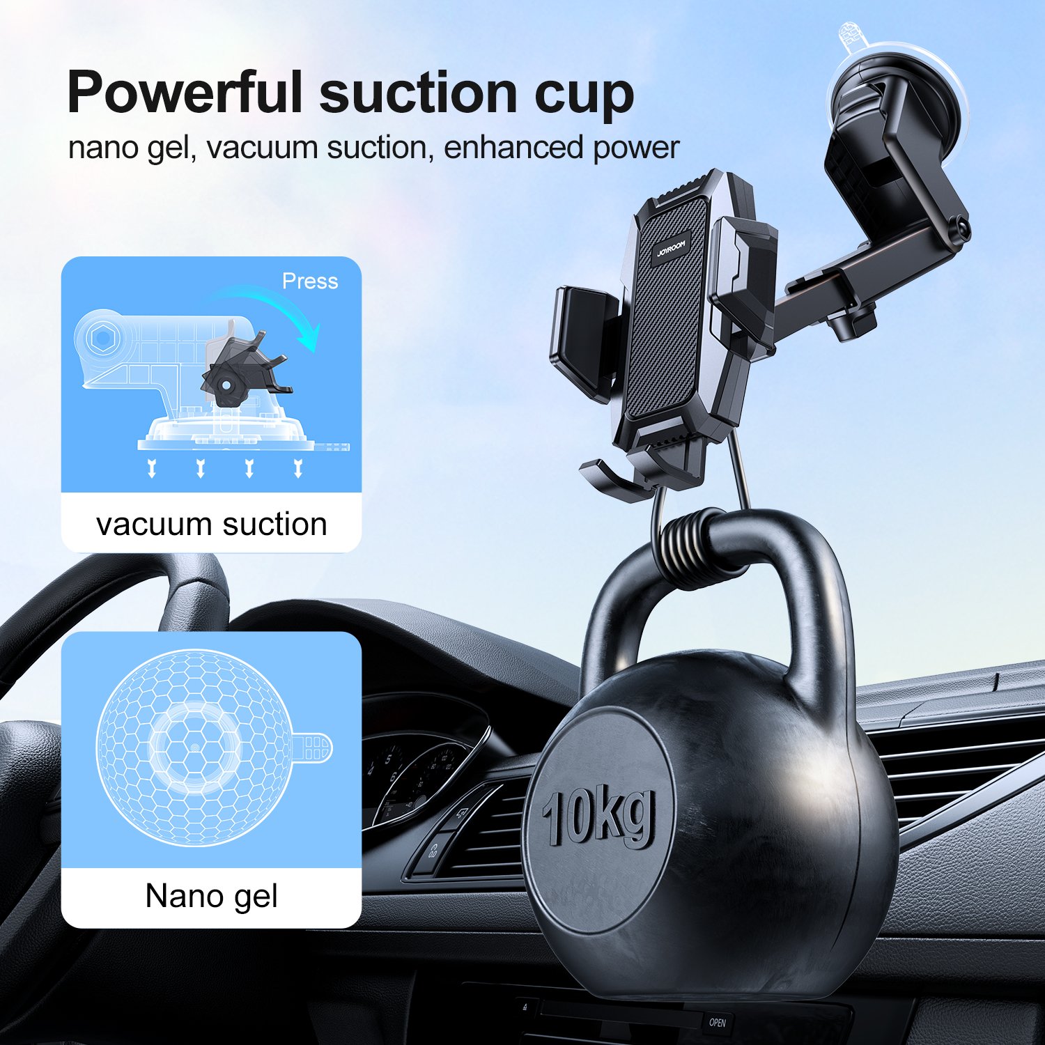 JOYROOM 306 Degree Rotating Car Dashboard Universal Car Mount Car Accessories Wholesale Phone Mobile Holder