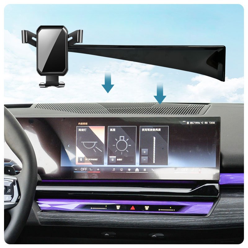Gravity Smartphone Mobile Phone Cellphone Mount Holder Air Vent Bracket Stand For 2024 BMW 5 Series+BMW i5