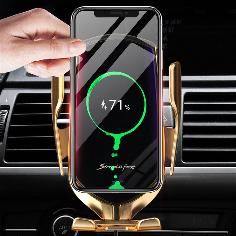 wireless fast chargers phone accessories 2022 smartphone holder phone car holder wireless car charger holders