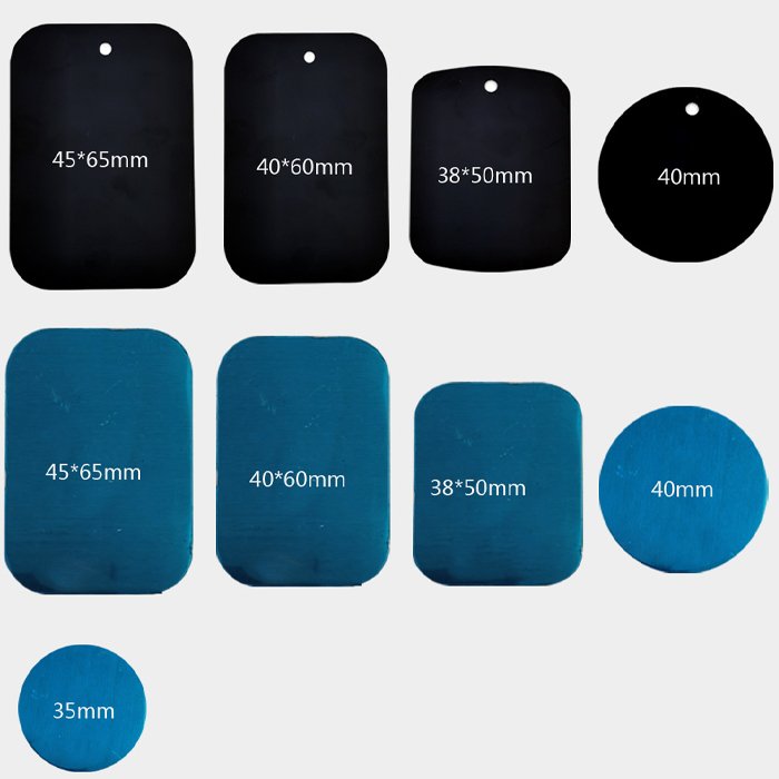 OEM ODM Drawing Metal Plate Round For Magnet Car Phone Iron Sheet Sticker For Magnetic Mobile Phone Holder Car Stand Mount