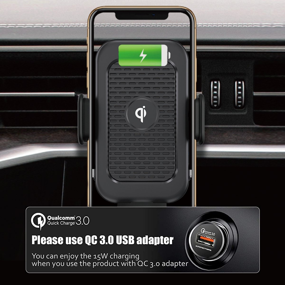 New Oem Custom Logo Shipping Free Quick Charging Special Wireless Car Phone Holder And Charger For Samsung Galaxy Z Flip
