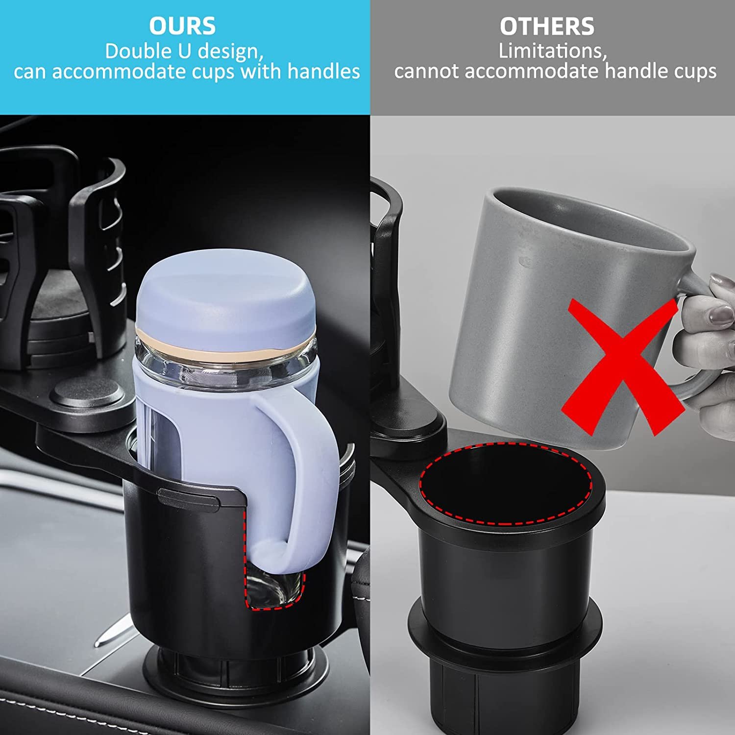 Plus Car Cup drink Holder Auto front seat instant noodles Coffee Water Cup Bottle Can car mount car cup holder coaster