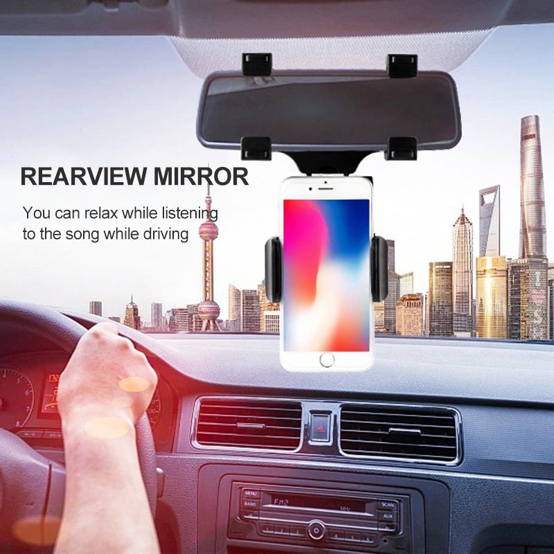Professional Manufacturer Car Cup Holder Phone Mount Car Rearview Mirror Phone Holder Phone Car Holder Rear Mirror Mount