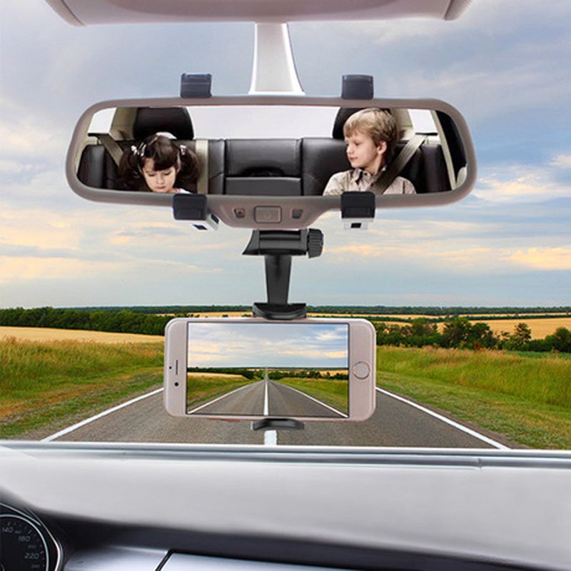 Professional Manufacturer Car Cup Holder Phone Mount Car Rearview Mirror Phone Holder Phone Car Holder Rear Mirror Mount