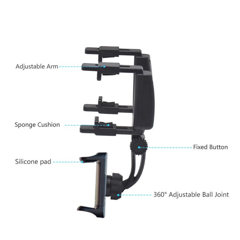 Professional Manufacturer Car Cup Holder Phone Mount Car Rearview Mirror Phone Holder Phone Car Holder Rear Mirror Mount