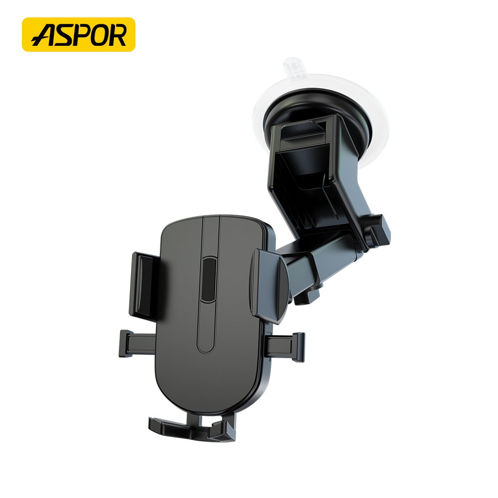 ASPOR A570 Wholesale Price Mobile Phone Mount Holder with Plastic+ Silicone Material Car Holder with 360 Degree Rotation Holder