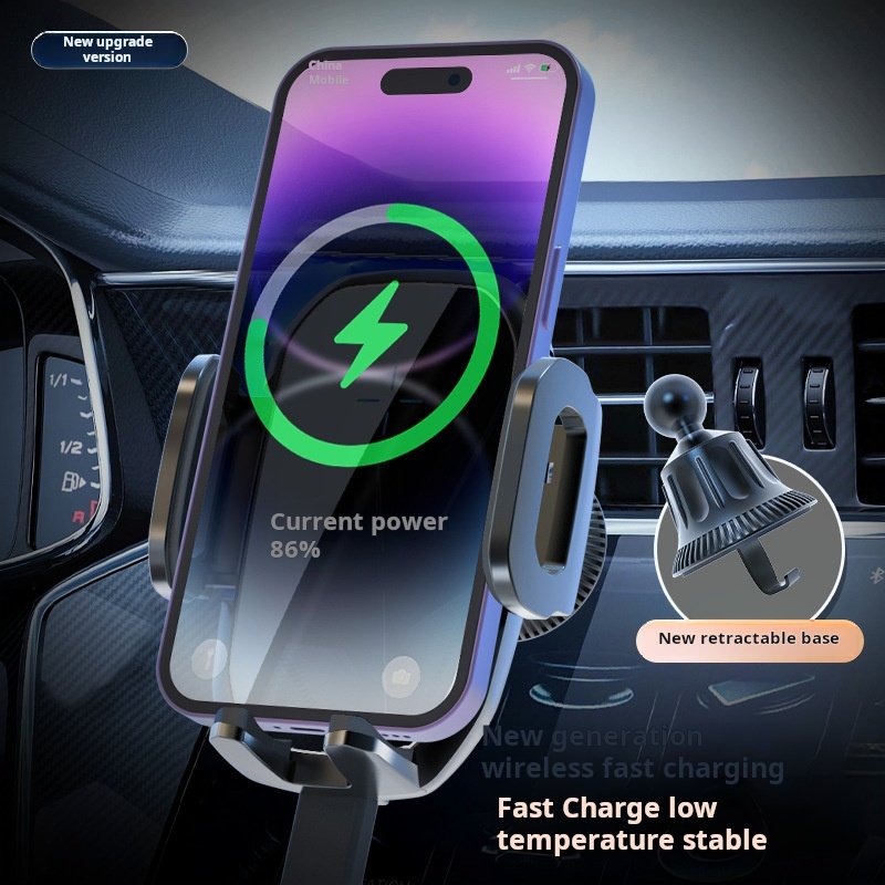 Car Phone Holder 15W Wireless Charger Quick Charge Universal Air Outlet Navigation Bracket