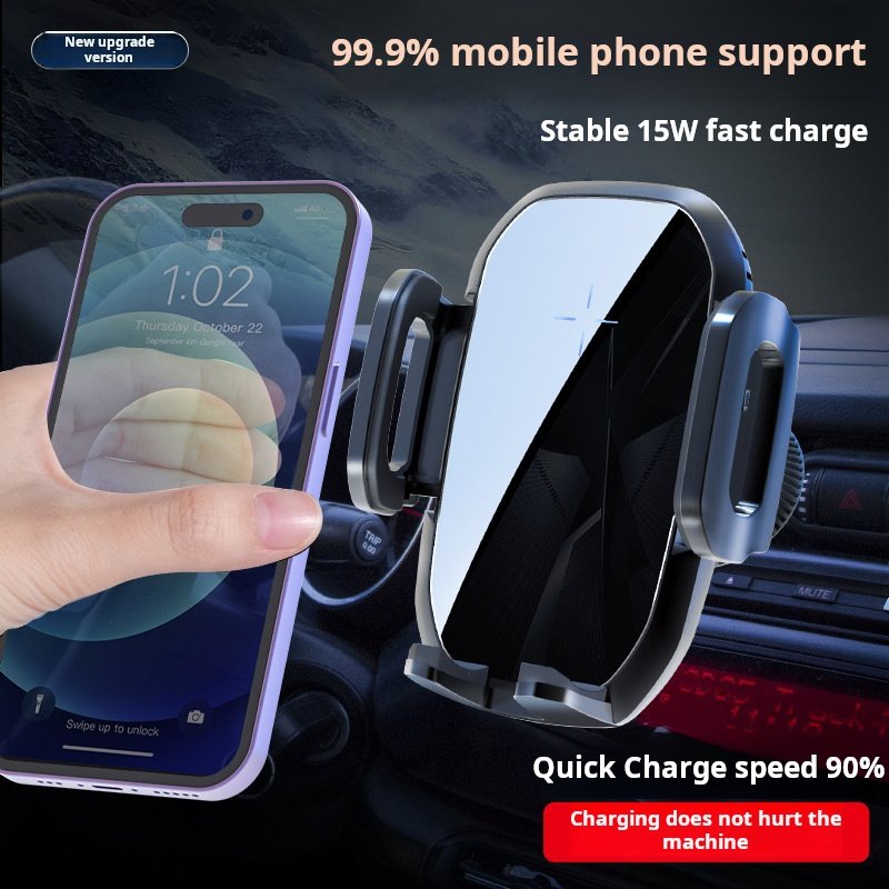 Car Phone Holder 15W Wireless Charger Quick Charge Universal Air Outlet Navigation Bracket