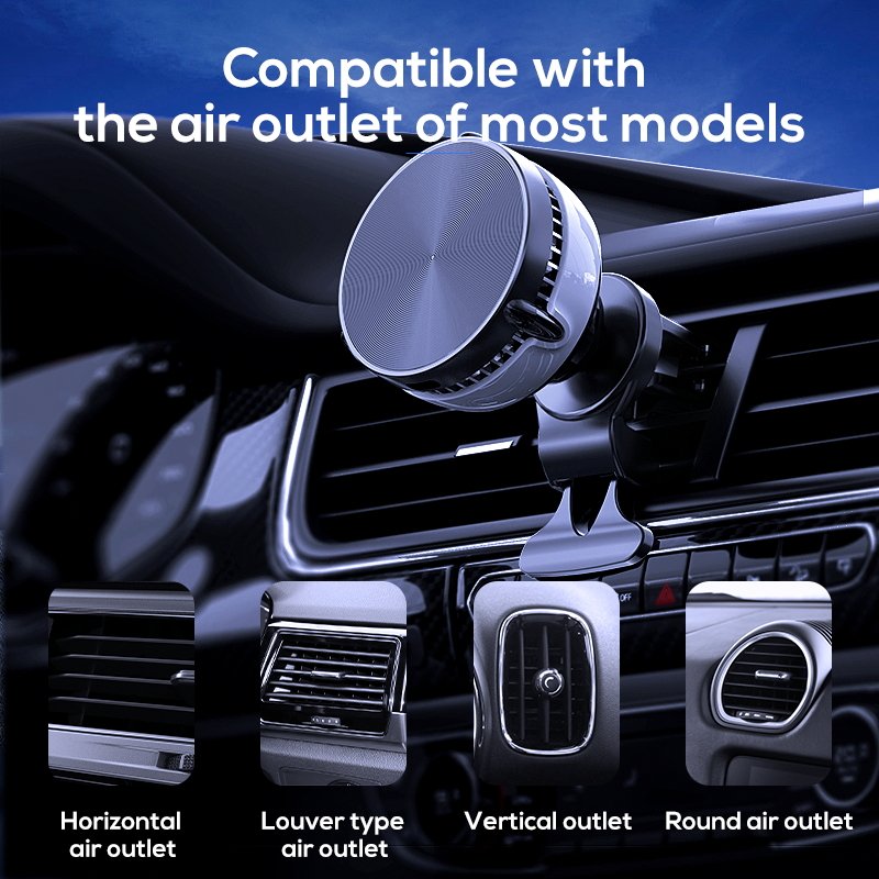Car Wireless Charger MEMO GW03 Magnetic Wireless Car Charger 15W for iPhone with Phone Cooler for Cooling Phone