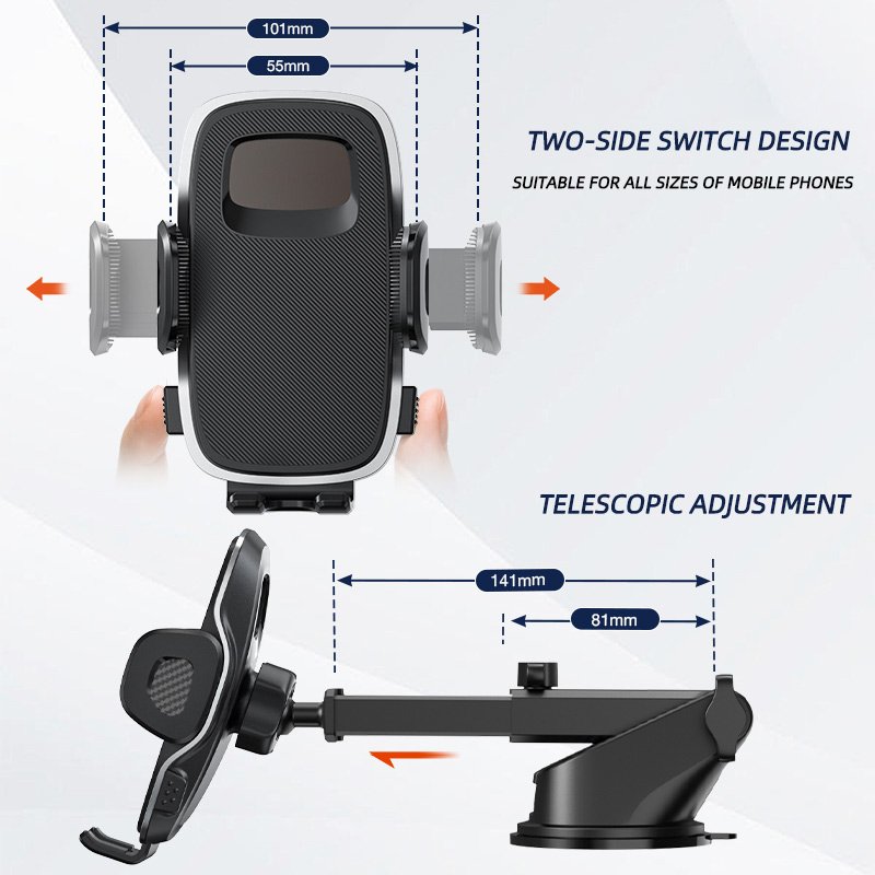 Flexible Adjustable Rotatable Truck Mobile Mount Phone Holders For Car Phone Holder